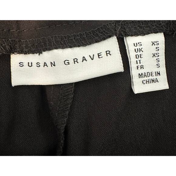 Susan Graver Ultra Stretch Pull-on Pedal Pushers w/ Pockets Black Womens Size XS - Picture 3 of 6